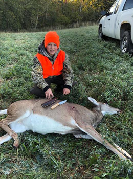 Collin's First Buck!